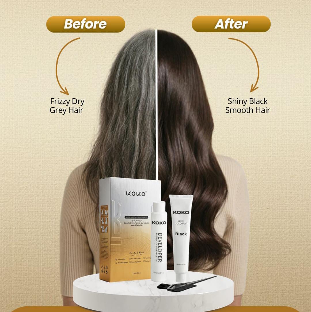 KOKO Professional Hair Color 200ml – Natural Black
