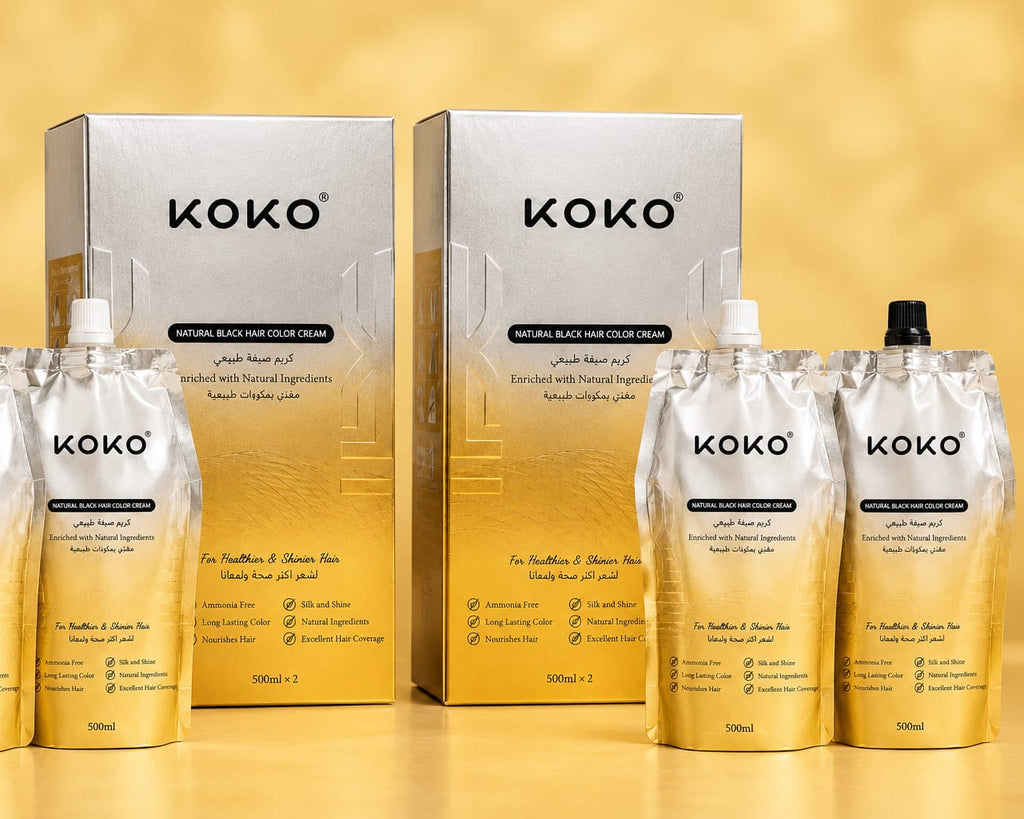 500ml koko hair coloe double pack bundle,natural dark brown hair color