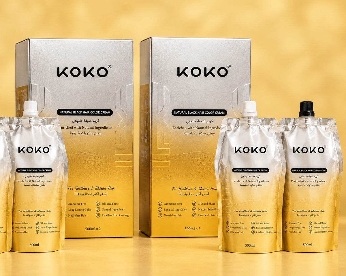 500ml koko hair coloe double pack bundle,natural dark brown hair color